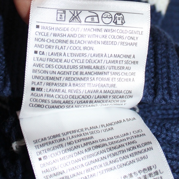 Old Navy Navy White Striped Heart Sweater Dress - Picture 8 of 8